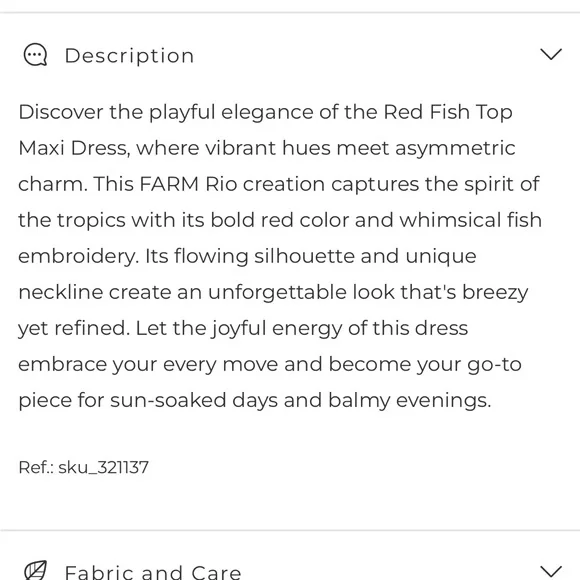 Farm Rio Red Fish Top Maxi Dress - Picture 10 of 13